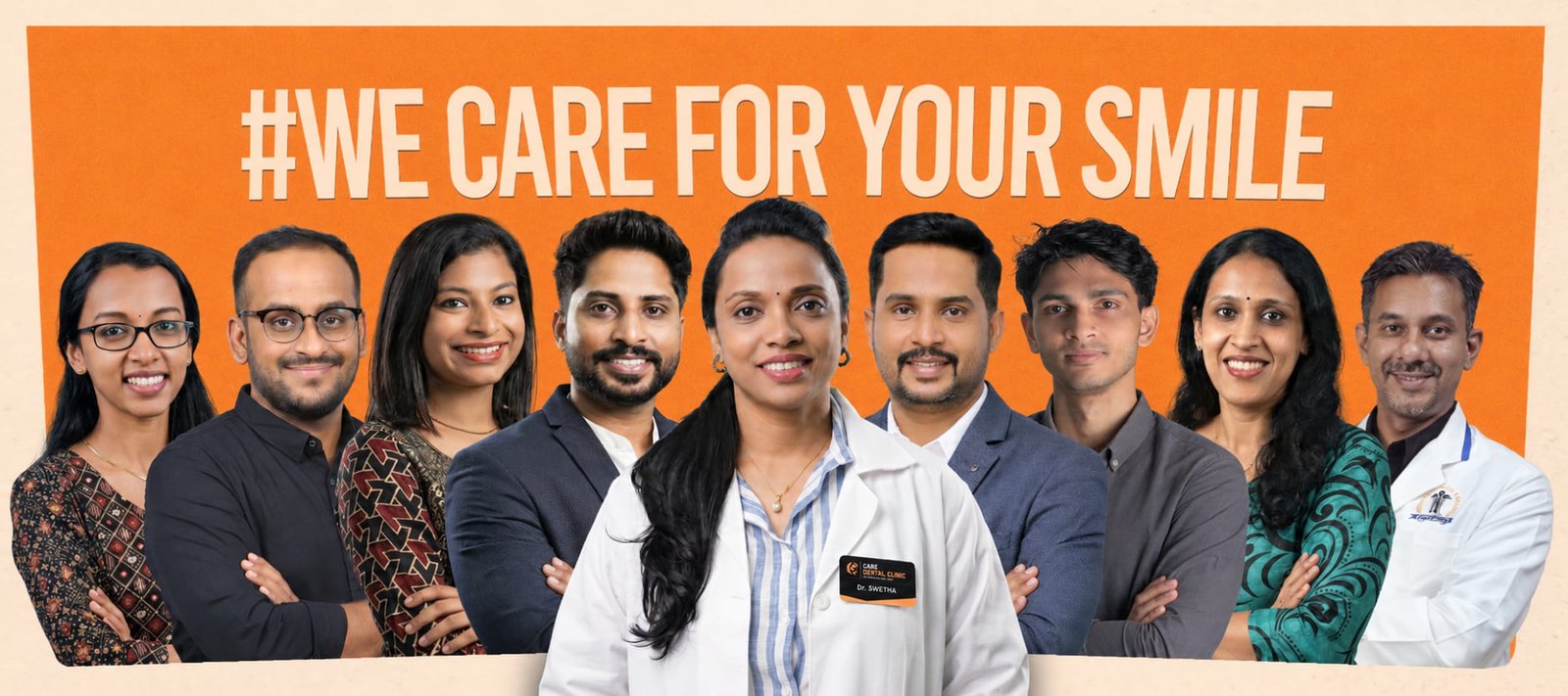 Care Dental Clinic's team of dental specialists, Vyttila, Kochi — #WeCareForYourSmile
